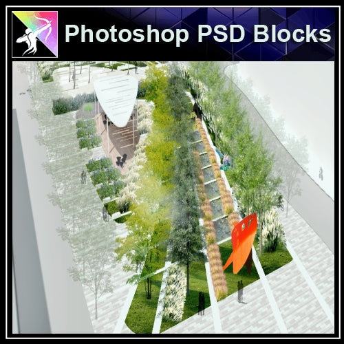 Photoshop PSD Landscape -Landscape presentation concept psd V.7 - Architecture Autocad Blocks,CAD Details,CAD Drawings,3D Models,PSD,Vector,Sketchup Download