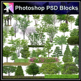 ★Photoshop PSD Blocks-Tree PSD Blocks - Architecture Autocad Blocks,CAD Details,CAD Drawings,3D Models,PSD,Vector,Sketchup Download