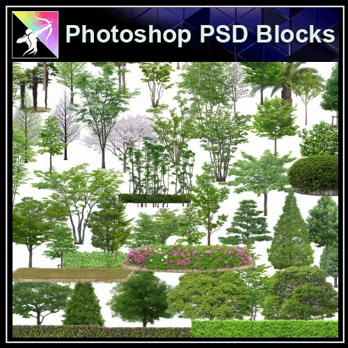 ★Photoshop PSD Blocks-Tree PSD Blocks - Architecture Autocad Blocks,CAD Details,CAD Drawings,3D Models,PSD,Vector,Sketchup Download