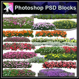★Photoshop PSD Blocks-Flowers PSD Blocks V.3 - Architecture Autocad Blocks,CAD Details,CAD Drawings,3D Models,PSD,Vector,Sketchup Download
