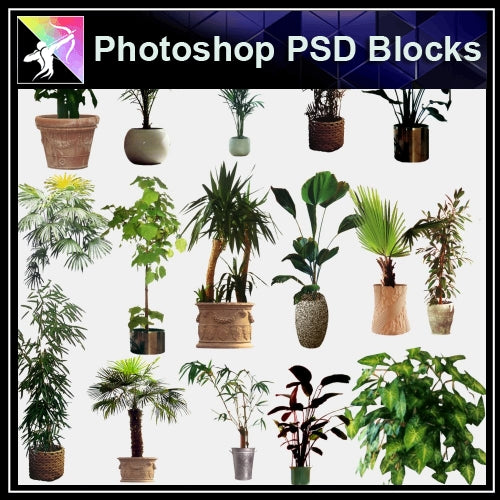 ★Photoshop PSD Blocks-Flowers PSD Blocks V.2 - Architecture Autocad Blocks,CAD Details,CAD Drawings,3D Models,PSD,Vector,Sketchup Download