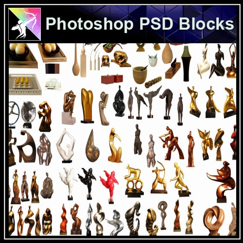 ★Photoshop PSD Blocks-Stature PSD Blocks - Architecture Autocad Blocks,CAD Details,CAD Drawings,3D Models,PSD,Vector,Sketchup Download