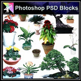 ★Photoshop PSD Blocks-Plant PSD Blocks - Architecture Autocad Blocks,CAD Details,CAD Drawings,3D Models,PSD,Vector,Sketchup Download