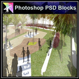 Photoshop PSD Landscape -Landscape presentation concept psd V.9 - Architecture Autocad Blocks,CAD Details,CAD Drawings,3D Models,PSD,Vector,Sketchup Download