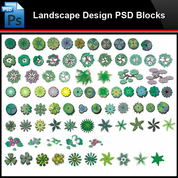 ★Photoshop PSD Blocks-Landscape Design PSD Blocks-2D Bush PSD Blocks - Architecture Autocad Blocks,CAD Details,CAD Drawings,3D Models,PSD,Vector,Sketchup Download