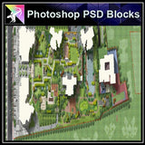 Photoshop PSD Landscape Layout -Residential Plan Design PSD V.10 - Architecture Autocad Blocks,CAD Details,CAD Drawings,3D Models,PSD,Vector,Sketchup Download