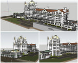 💎【Sketchup Architecture 3D Projects】Blenheim Hotel Sketchup 3D Models - Architecture Autocad Blocks,CAD Details,CAD Drawings,3D Models,PSD,Vector,Sketchup Download