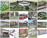 💎【Sketchup Architecture 3D Projects】20 Types of School Design Sketchup 3D Models V7 - Architecture Autocad Blocks,CAD Details,CAD Drawings,3D Models,PSD,Vector,Sketchup Download