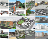 💎【Sketchup Architecture 3D Projects】20 Types of School Design Sketchup 3D Models V5 - Architecture Autocad Blocks,CAD Details,CAD Drawings,3D Models,PSD,Vector,Sketchup Download