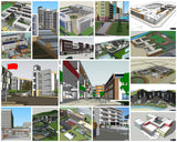 💎【Sketchup Architecture 3D Projects】20 Types of School Design Sketchup 3D Models V4 - Architecture Autocad Blocks,CAD Details,CAD Drawings,3D Models,PSD,Vector,Sketchup Download
