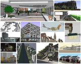 💎【Sketchup Architecture 3D Projects】15 Types of Commercial Street Design Sketchup 3D Models V5 - Architecture Autocad Blocks,CAD Details,CAD Drawings,3D Models,PSD,Vector,Sketchup Download