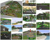 💎【Sketchup Architecture 3D Projects】15 Types of Plaza Landscape Sketchup 3D Models V2 - Architecture Autocad Blocks,CAD Details,CAD Drawings,3D Models,PSD,Vector,Sketchup Download