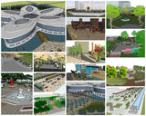 💎【Sketchup Architecture 3D Projects】15 Types of Plaza Landscape Sketchup 3D Models V1 - Architecture Autocad Blocks,CAD Details,CAD Drawings,3D Models,PSD,Vector,Sketchup Download