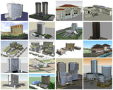 💎【Sketchup Architecture 3D Projects】20 Types of Hotel Sketchup 3D Models - Architecture Autocad Blocks,CAD Details,CAD Drawings,3D Models,PSD,Vector,Sketchup Download