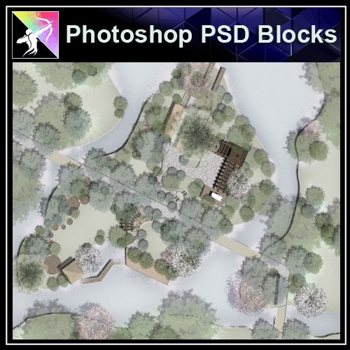 Photoshop PSD Landscape Layout Plan Blocks  V.11 - Architecture Autocad Blocks,CAD Details,CAD Drawings,3D Models,PSD,Vector,Sketchup Download