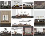 💎【Sketchup Architecture 3D Projects】12 Types of Chinese sofa Sketchup 3D Models - Architecture Autocad Blocks,CAD Details,CAD Drawings,3D Models,PSD,Vector,Sketchup Download
