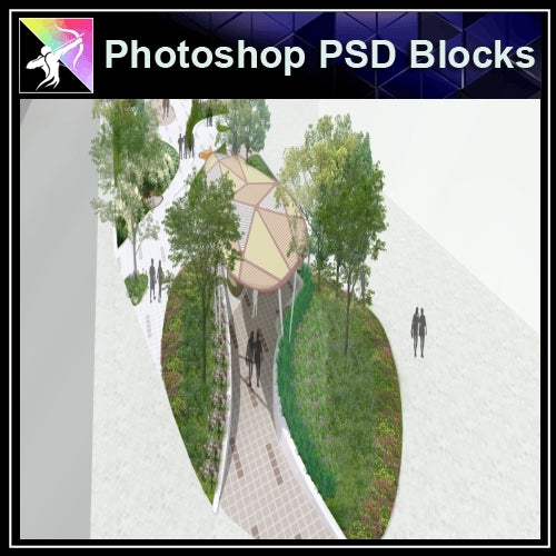 Photoshop PSD Landscape -Landscape presentation concept psd V.12 - Architecture Autocad Blocks,CAD Details,CAD Drawings,3D Models,PSD,Vector,Sketchup Download