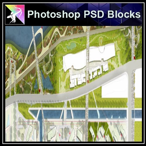 Photoshop PSD Landscape Layout Plan Blocks  V.12 - Architecture Autocad Blocks,CAD Details,CAD Drawings,3D Models,PSD,Vector,Sketchup Download