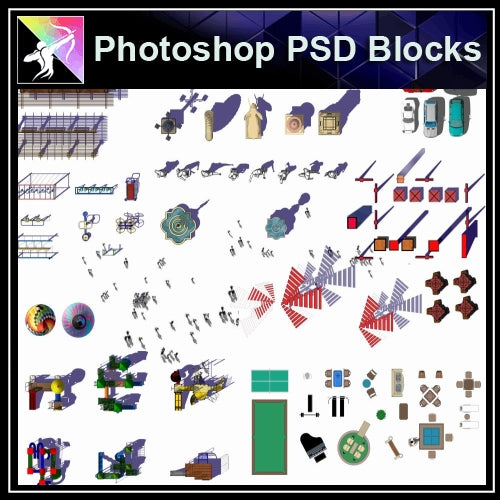 Photoshop PSD Landscape -Landscape Design elements V.4 - Architecture Autocad Blocks,CAD Details,CAD Drawings,3D Models,PSD,Vector,Sketchup Download