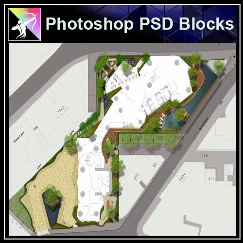 Photoshop PSD Landscape Layout Plan Blocks  V.16 - Architecture Autocad Blocks,CAD Details,CAD Drawings,3D Models,PSD,Vector,Sketchup Download