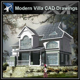 ★Modern Villa CAD Plan,Elevation Drawings Download V.23 - Architecture Autocad Blocks,CAD Details,CAD Drawings,3D Models,PSD,Vector,Sketchup Download