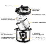 COOKJOY YBW60 - 100 Stainless Steel Electric Pressure Cooker