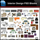 ★Photoshop PSD Blocks-Interior Design PSD Blocks -Sofa PSD Blocks - Architecture Autocad Blocks,CAD Details,CAD Drawings,3D Models,PSD,Vector,Sketchup Download