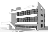 【World Famous Architecture CAD Drawings】Villa stein - le corbusier sketchup 3D - Architecture Autocad Blocks,CAD Details,CAD Drawings,3D Models,PSD,Vector,Sketchup Download