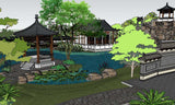 ★【20 Types Chinese Landscape Sketchup 3D Models】 - Architecture Autocad Blocks,CAD Details,CAD Drawings,3D Models,PSD,Vector,Sketchup Download