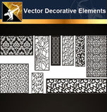 ★Vector Decoration Design Elements V.19-Download Illustration AI Vector Files - Architecture Autocad Blocks,CAD Details,CAD Drawings,3D Models,PSD,Vector,Sketchup Download