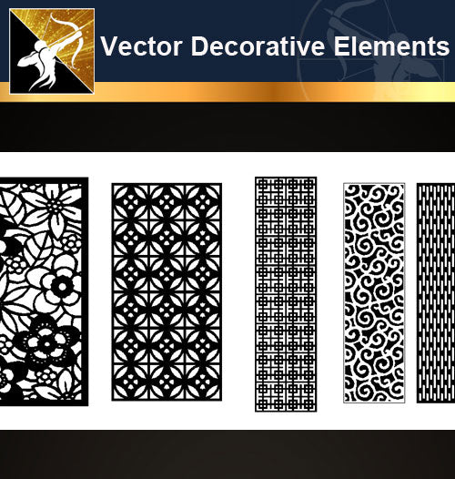 ★Vector Decoration Design Elements V.20-Download Illustration AI Vector Files - Architecture Autocad Blocks,CAD Details,CAD Drawings,3D Models,PSD,Vector,Sketchup Download