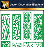 ★Vector Decoration Design Elements V.21-Download Illustration AI Vector Files - Architecture Autocad Blocks,CAD Details,CAD Drawings,3D Models,PSD,Vector,Sketchup Download