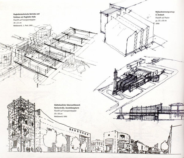 ★Architectural Hand Drawings by Famous Architects V.1 - Architecture Autocad Blocks,CAD Details,CAD Drawings,3D Models,PSD,Vector,Sketchup Download