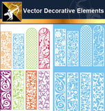 ★Vector Decoration Design Elements V.26-Download Illustration AI Vector Files - Architecture Autocad Blocks,CAD Details,CAD Drawings,3D Models,PSD,Vector,Sketchup Download