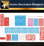 ★Vector Decoration Design Elements V.28-Download Illustration AI Vector Files - Architecture Autocad Blocks,CAD Details,CAD Drawings,3D Models,PSD,Vector,Sketchup Download