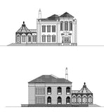 ★【Villa CAD Design,Details Project V.7-British George Style】Chateau,Manor,Mansion,Villa@Autocad Blocks,Drawings,CAD Details,Elevation - Architecture Autocad Blocks,CAD Details,CAD Drawings,3D Models,PSD,Vector,Sketchup Download