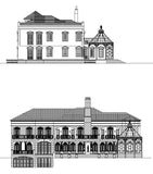 ★【Villa CAD Design,Details Project V.7-British George Style】Chateau,Manor,Mansion,Villa@Autocad Blocks,Drawings,CAD Details,Elevation - Architecture Autocad Blocks,CAD Details,CAD Drawings,3D Models,PSD,Vector,Sketchup Download