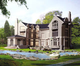 ★【Villa CAD Design,Details Project V.4-England Manor Style】Chateau,Manor,Mansion,Villa@Autocad Blocks,Drawings,CAD Details,Elevation - Architecture Autocad Blocks,CAD Details,CAD Drawings,3D Models,PSD,Vector,Sketchup Download