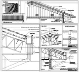 【CAD Details】Steel Roof Design CAD Details - Architecture Autocad Blocks,CAD Details,CAD Drawings,3D Models,PSD,Vector,Sketchup Download