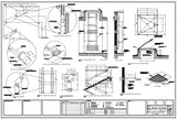 【CAD Details】Iron Stair CAD Details - Architecture Autocad Blocks,CAD Details,CAD Drawings,3D Models,PSD,Vector,Sketchup Download