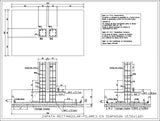 【CAD Details】Rectangular footing pillars in diapason - Architecture Autocad Blocks,CAD Details,CAD Drawings,3D Models,PSD,Vector,Sketchup Download