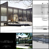 【Famous Architecture Project】Crown Hall- Ludwig Mies van der Rohe-CAD Drawings - Architecture Autocad Blocks,CAD Details,CAD Drawings,3D Models,PSD,Vector,Sketchup Download
