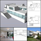 【Famous Architecture Project】Tugendhat Villa-Ludwig Mies van der Rohe-CAD Drawings - Architecture Autocad Blocks,CAD Details,CAD Drawings,3D Models,PSD,Vector,Sketchup Download