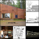 【Famous Architecture Project】Alvar aalto summer house - Muuratsalo Experimental House-Architectural CAD Drawings - Architecture Autocad Blocks,CAD Details,CAD Drawings,3D Models,PSD,Vector,Sketchup Download