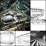 【Famous Architecture Project】Auditorium Parco della Musica-Renzo Piano-Architectural CAD Drawings - Architecture Autocad Blocks,CAD Details,CAD Drawings,3D Models,PSD,Vector,Sketchup Download