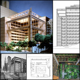 【Famous Architecture Project】The Ford Foundation-Kevin Roche John Dinkeloo and Associates-Architectural CAD Drawings - Architecture Autocad Blocks,CAD Details,CAD Drawings,3D Models,PSD,Vector,Sketchup Download