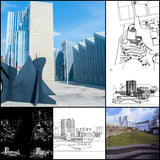 【Famous Architecture Project】Abteiberg Museum-Hans Hollein-Architectural CAD Drawings - Architecture Autocad Blocks,CAD Details,CAD Drawings,3D Models,PSD,Vector,Sketchup Download