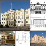 【Famous Architecture Project】Gothenburg city hall-goteborgs radhus-Architectural CAD Drawings - Architecture Autocad Blocks,CAD Details,CAD Drawings,3D Models,PSD,Vector,Sketchup Download