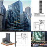 【Famous Architecture Project】Lever House. New York-Natalie de Blois-Architectural CAD Drawings - Architecture Autocad Blocks,CAD Details,CAD Drawings,3D Models,PSD,Vector,Sketchup Download