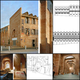 【Famous Architecture Project】Museum of Roman Art-Architectural CAD Drawings - Architecture Autocad Blocks,CAD Details,CAD Drawings,3D Models,PSD,Vector,Sketchup Download